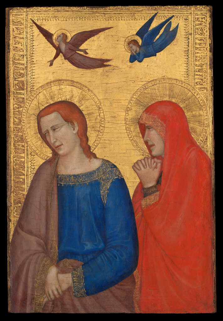 Saints john the evangelist and mary the magdalene