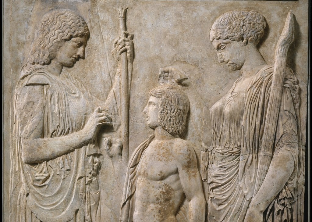 Image of the eleusinian mysteries showing the role of women in ancient greece