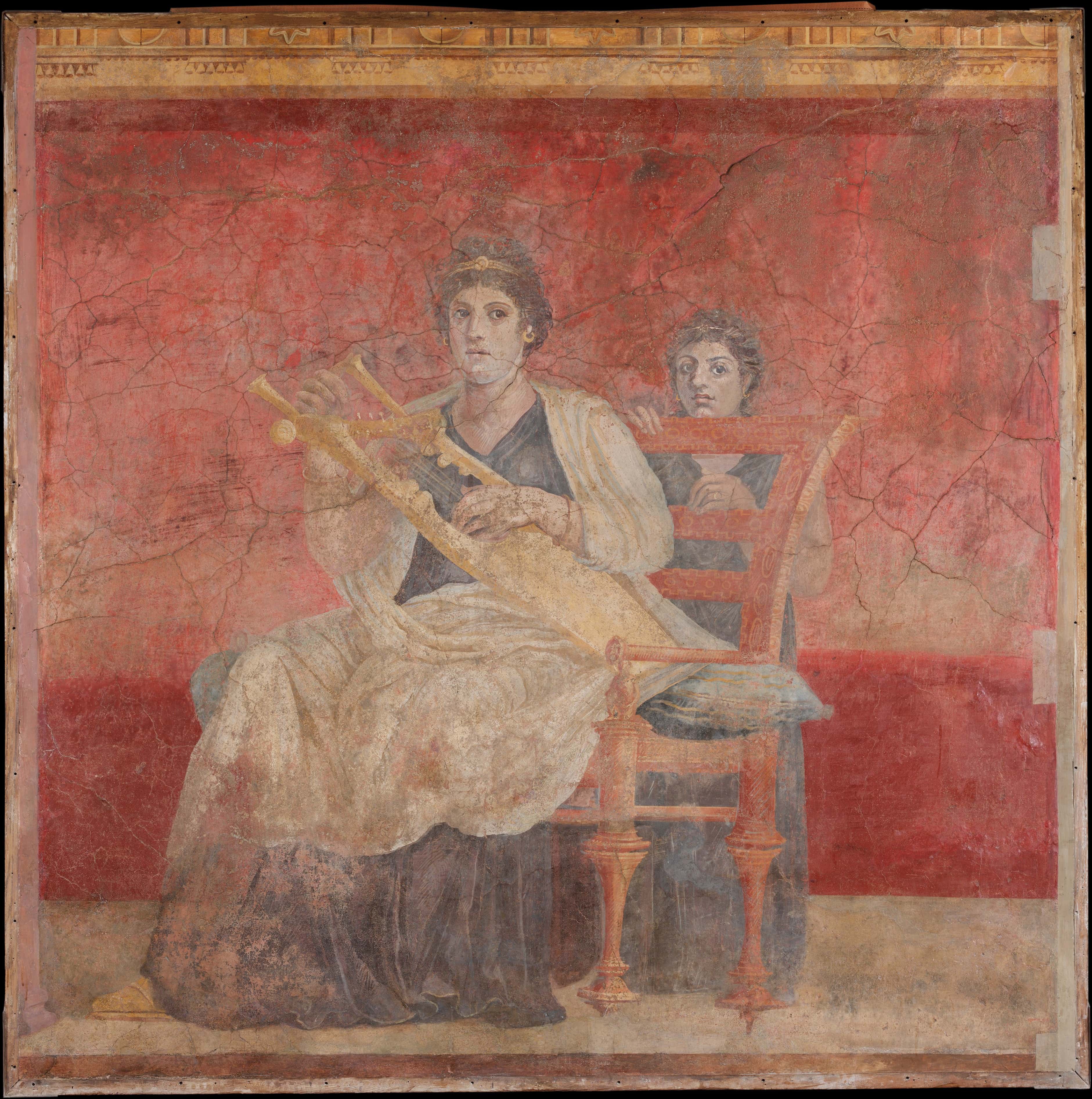 Wall painting from the villa of p. Fannius synistor at boscoreale, roman ca. 50–40 bce