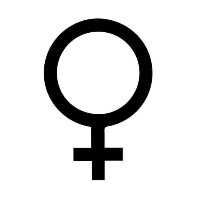 The symbol for copper in alchemy