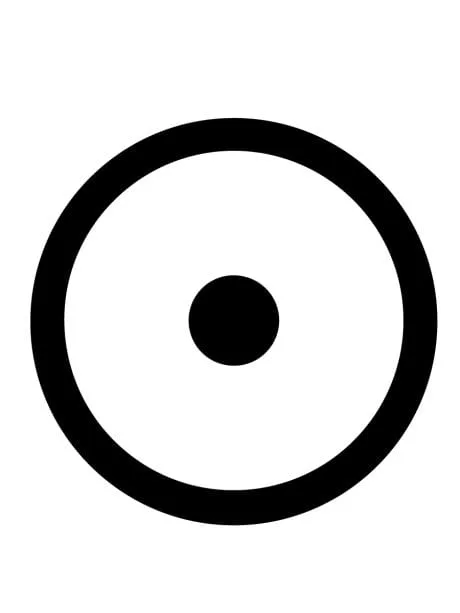 The symbol for gold in alchemy