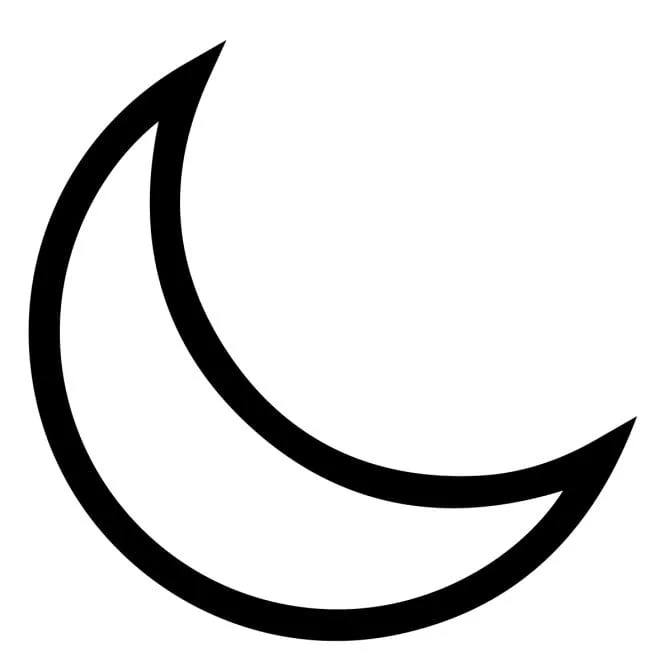 The symbol for silver in alchemy