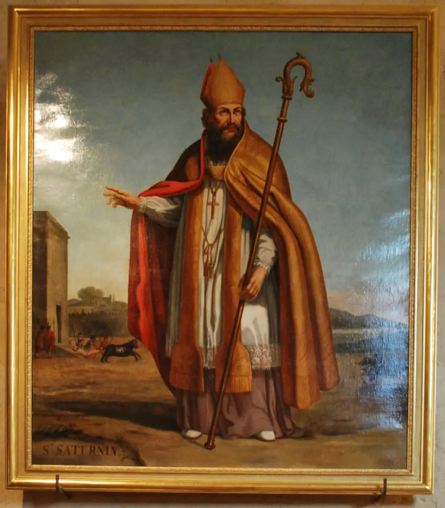 Église Saint-Saturnin De Palairac / Saint-Saturnin Church Of Palairac Painting of saint saturnin, he was the first christian bishop of toulouse, better known as saint sernin and, in latin, saturninus.