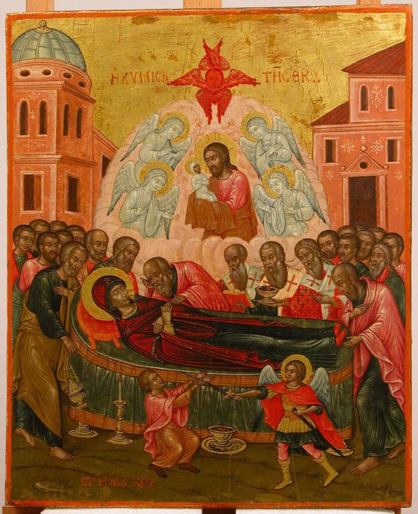 Assumption of mary: dormition of the virgin mary