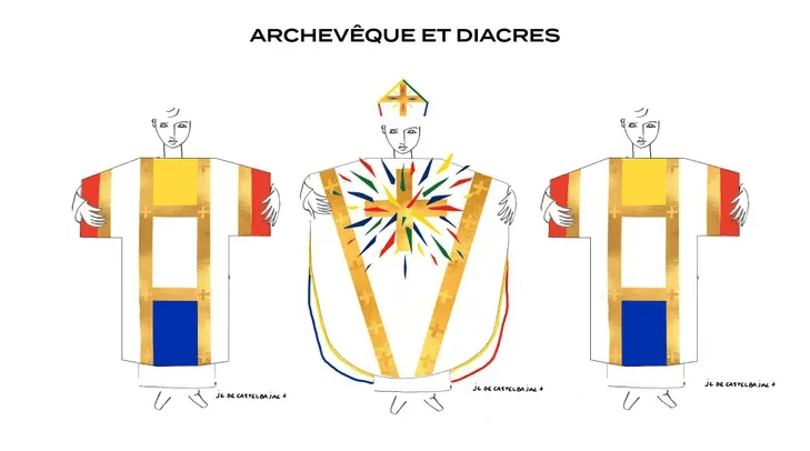 Jean-charles de castelbajac’s liturgical vestments