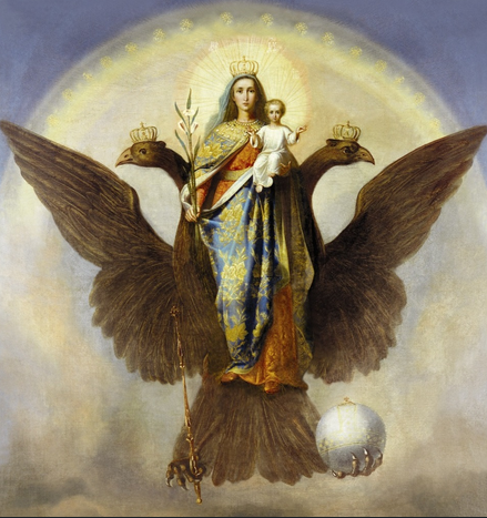 On eagle's wings, orthodox icon
