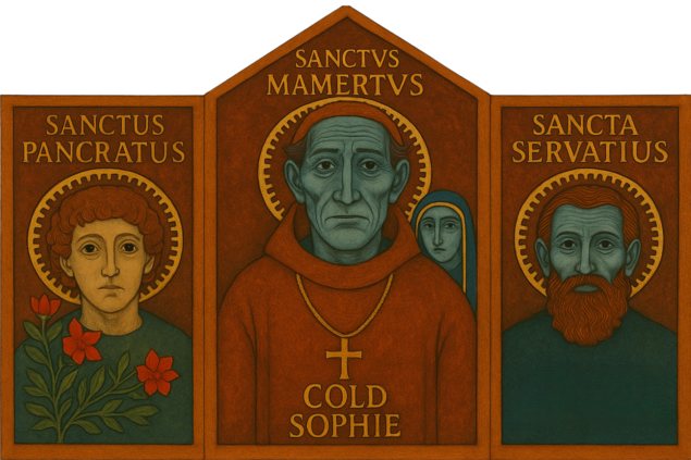 The ice saints: mamertus, pancras, servatius & cold sophie