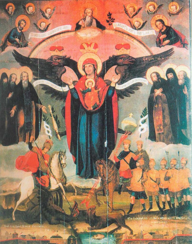 Theotokos of azov, c. 1700 - orthodox icon