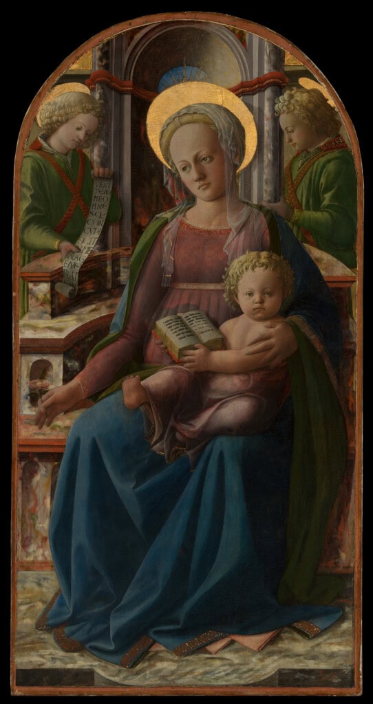 Madonna and child enthroned by fra filippo lippi