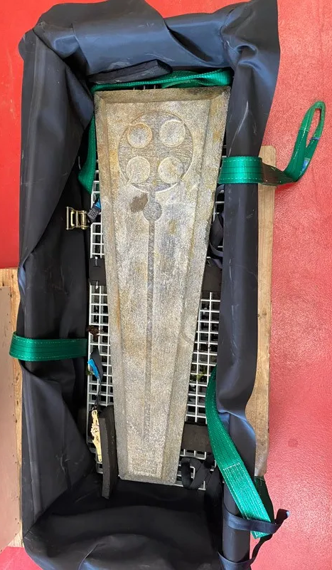 Mortar Wreck Grave Slab